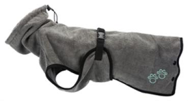 Preview: Bademantel Frottee Grau 40 cm Trixie